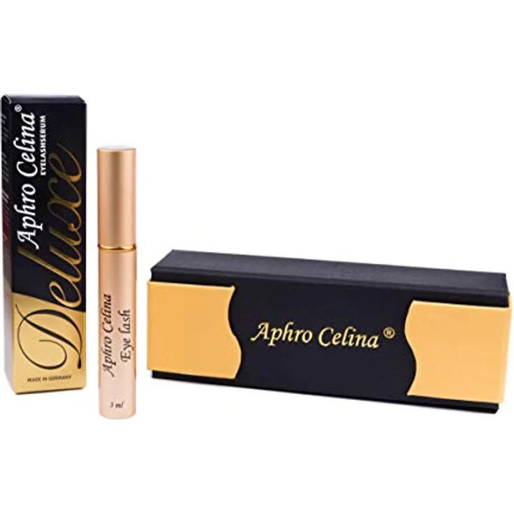 Aphro Celina Deluxe Wimpernserum (3ml), dermatologisch getestet für längere und vollere Wimpern, Beautybox inklusive – Bild 1