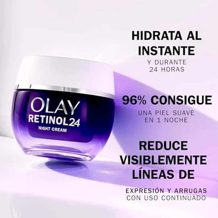 Olay Retinol 24 Nachtcreme, feuchtigkeitsspendend mit Vitamin E und Antioxidantien, 50 ml – Bild 4