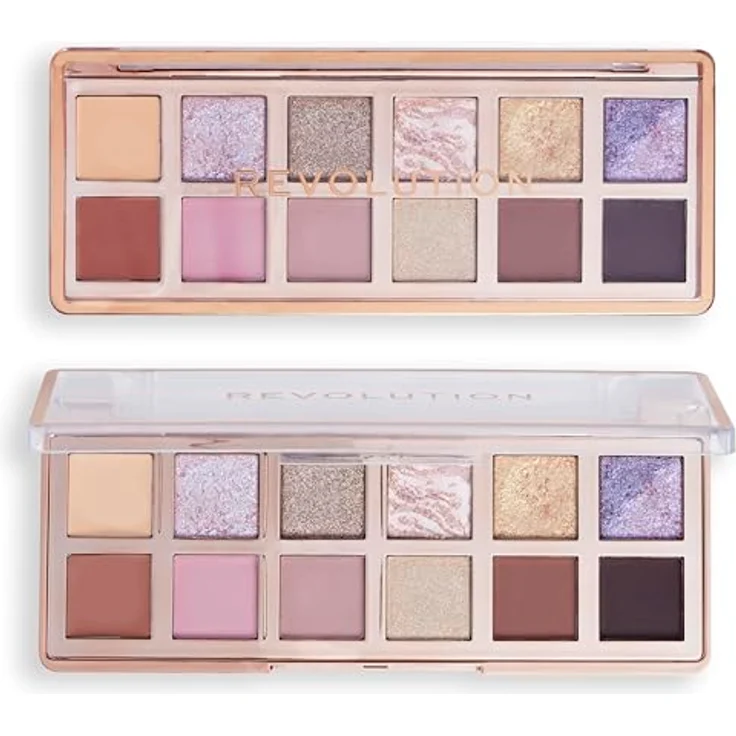 Revolution The Enchanted Icon Palette, Lidschattenpalette mit 12 intensiven Farben, Creme-, Matt- und Schimmer-Texturen, 0,7 g – Bild 6
