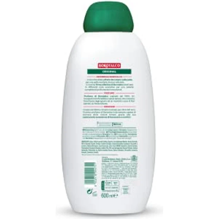 Borotalco Original Duschbad, Duschgel mit Borotalkum-Duft, feuchtigkeitsspendende Formel, dermatologisch getestet, 600 ml Flasche – Bild 2