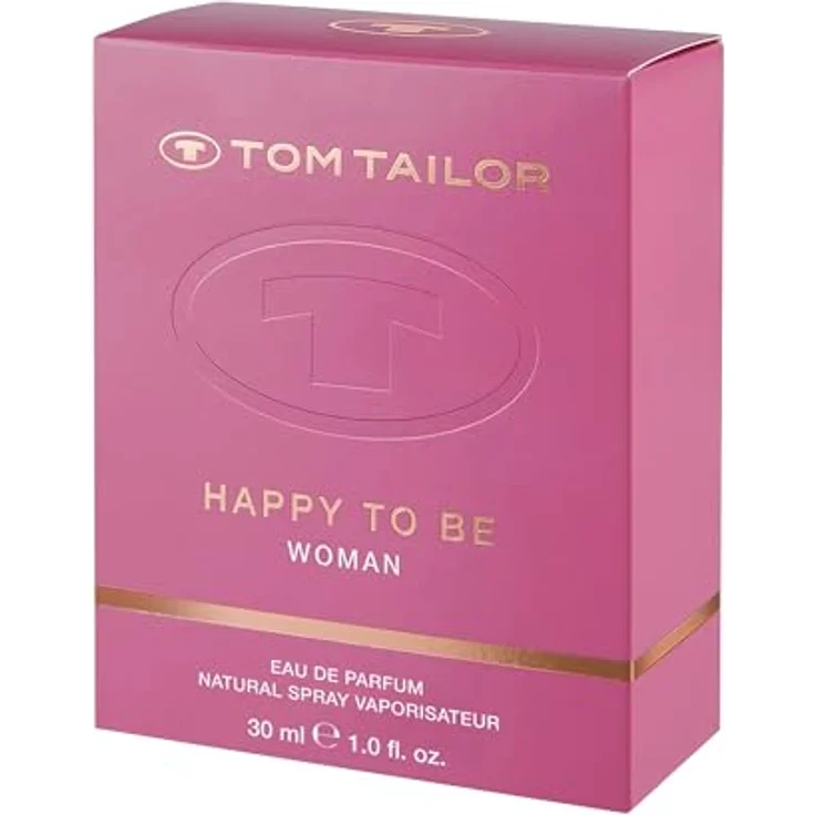 Tom Tailor® Happy To Be Eau de Parfum Natural Spray, veganer Damenduft in femininem Flakon mit Velours-Lederanhänger – Bild 5