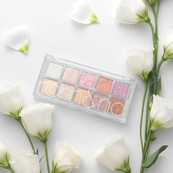 rom&nd Better Than Palette, Lidschatten mit 5 Farben, 7.5g, 00 LIGHT & GLITTER GARDEN – Bild 4