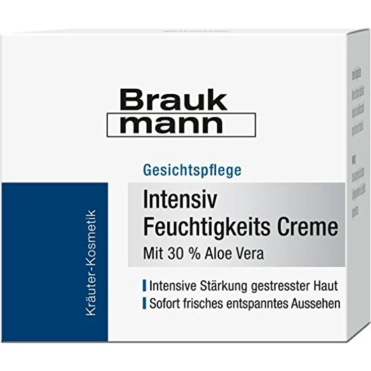 Braukmann Intensiv Feuchtigkeits Creme 50 ml, Hautglättend und mit einer beruhigenden Wirkung, Karotin und Walnussschalenöl – Bild 2