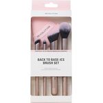 Revolution Beauty London Back To Base-ics Starter Essentials Brush Set, 4-teiliges veganes Pinselset für Foundation, Concealer & Rouge
