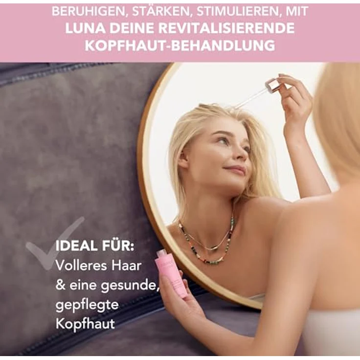 Foreo LUNA Dual-Peptid-Kopfhautserum - Haarwachstumsserum & Kopfhautbehandlung mit Peptidkomplex, Cica & Portulak - Haarserum für Haarwachstum, Behandlung gegen Haarausfall - 60ml – Bild 2