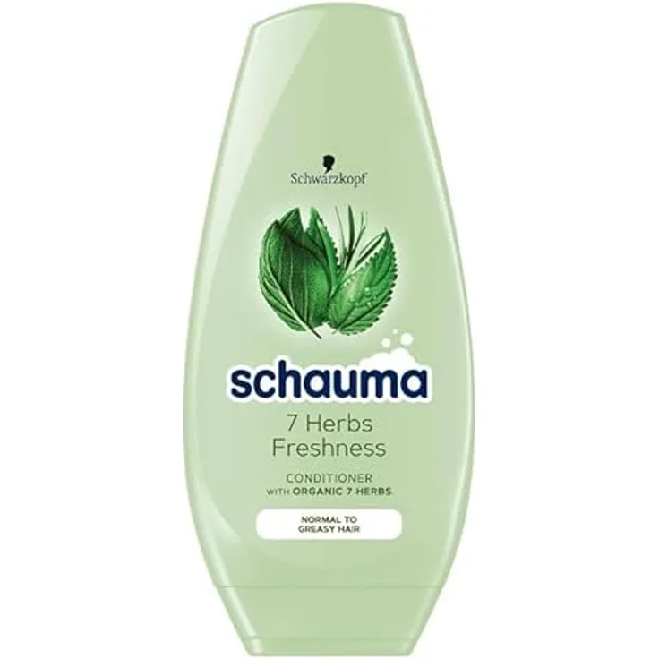 Schauma 7 Herbs Normalhaar Conditioner 250ml, Haarspülung mit 7 organischen Kräutern und veganer Formel