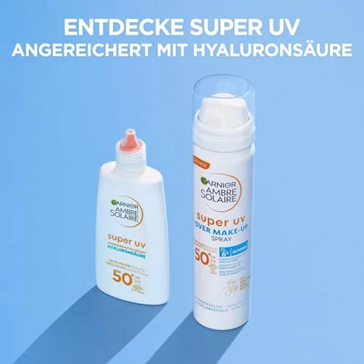 GARNIER Ambre Solaire Super UV Over Make-Up Spray, LSF 50, unisex, 75 ml Sonnenschutz und Hautpflege – Bild 6