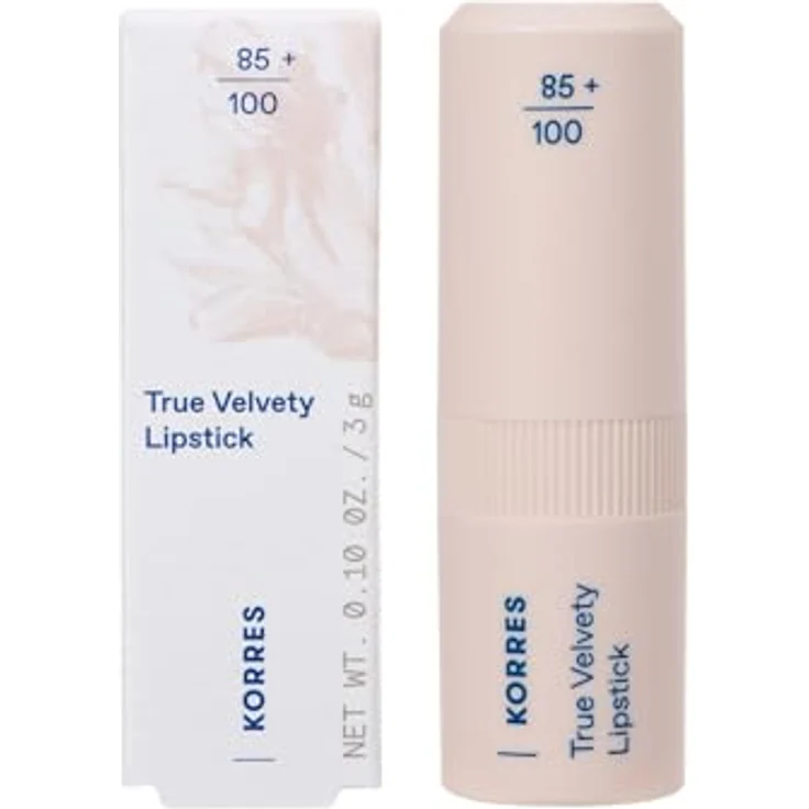 KORRES True Velvety Lipstick Nude Pink 13, nudefarbener Lippenstift mit intensiver Farbe, cremiger Textur und semi-mattem Finish, vegan, 3g – Bild 2