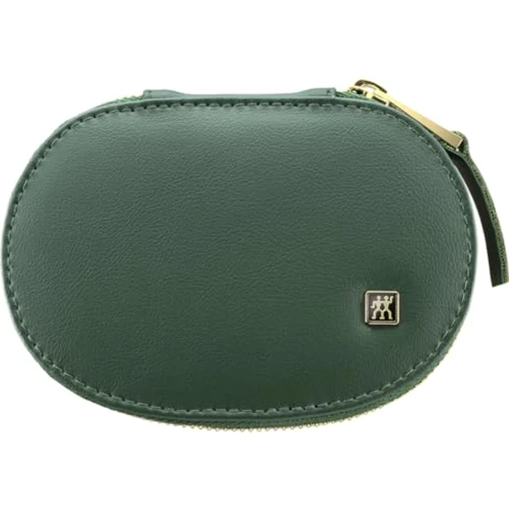 ZWILLING Maniküre Pediküre Set 3tlg., Kombi-Nagelschere, veganes Apfelleder-Etui, grün, rostfreier Edelstahl mit goldener PVD-Beschichtung – Bild 4