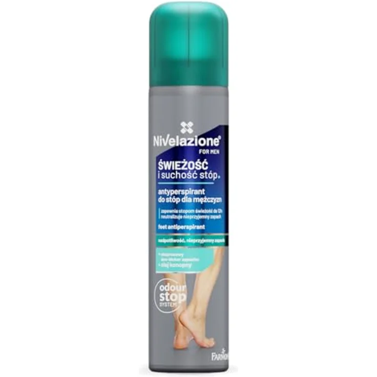 Farmona Nivelazione For Men, Fuß-Deodorant Antiperspirant gegen Schweiß, 180 ml, langanhaltender Schutz – Bild 1