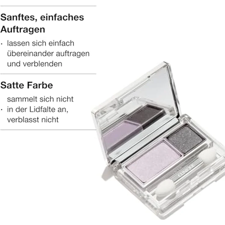 Clinique All About Shadow™ Duo, Lidschatten in Like Mink - Shimmer, 1,7 g, langanhaltend und leicht aufzutragen – Bild 4