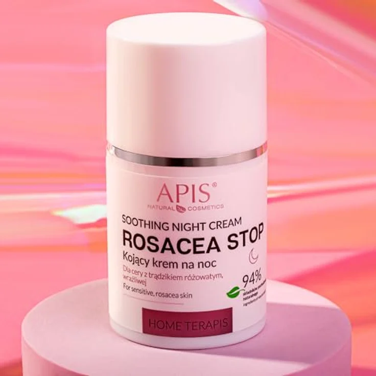 Apis Natural Cosmetics Rosacea-Stop, Beruhigende Nachtcreme für empfindliche Haut, vegan, 50 ml – Bild 3