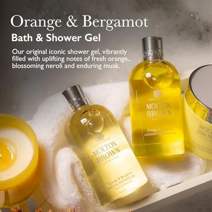 Molton Brown Orange & Bergamot Bade- und Duschgel 300 ml, belebende Zitrusnoten – Bild 3