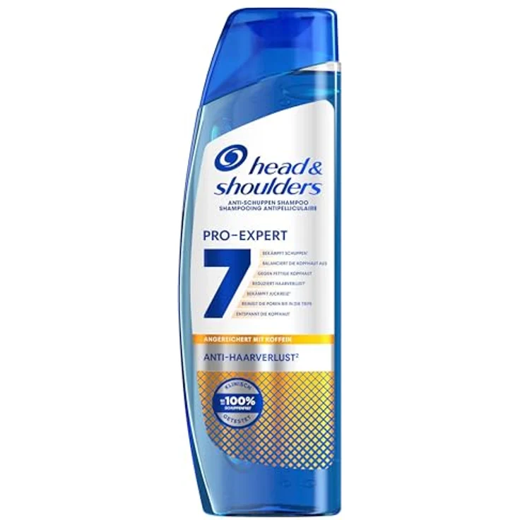 Head & Shoulders PRO-EXPERT 7 Anti-Haarverlust Anti-Schuppen-Shampoo Mit Koffein 250ml, Kompletter Kopfhautschutz, Klinisch Getestet. – Bild 1