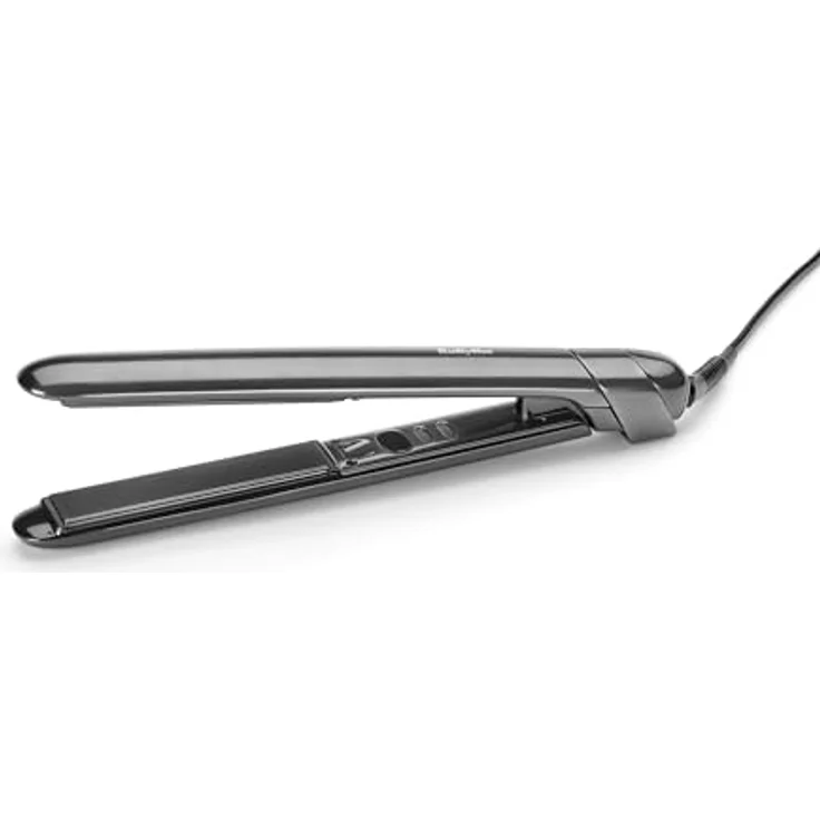 BaByliss ST260E Titanium Shine Glätteisen, Titan-Keramik-Technologie, 5 Temperatureinstellungen 150–230°C, weltweit nutzbar, Silber – Bild 3