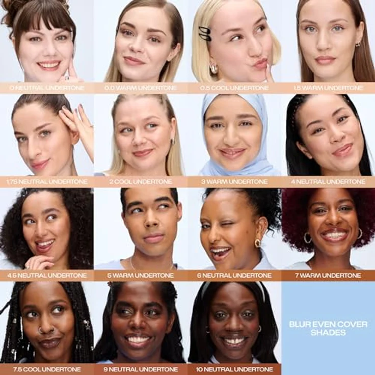 Lumene Blur Even Cover Foundation, hochdeckende Foundation mit Niacinamid und mattierendem Finish, 30 ml – Bild 8