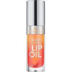 essence hydra kiss LIP OIL, Lipgloss, Nr. 02, Orange, feuchtigkeitsspendend, pflegend, mit Ölen, glänzend, vegan, ohne Parabene, ohne Mikroplastikpartikel, Nanopartikel frei, 1er Pack (4ml)