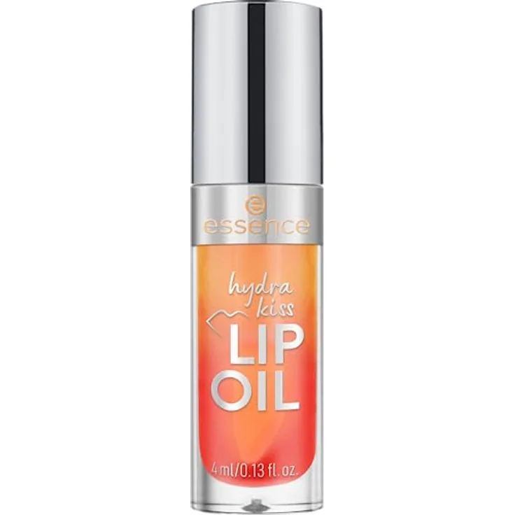 essence hydra kiss LIP OIL, Lipgloss, Nr. 02, Orange, feuchtigkeitsspendend, pflegend, mit Ölen, glänzend, vegan, ohne Parabene, ohne Mikroplastikpartikel, Nanopartikel frei, 1er Pack (4ml)