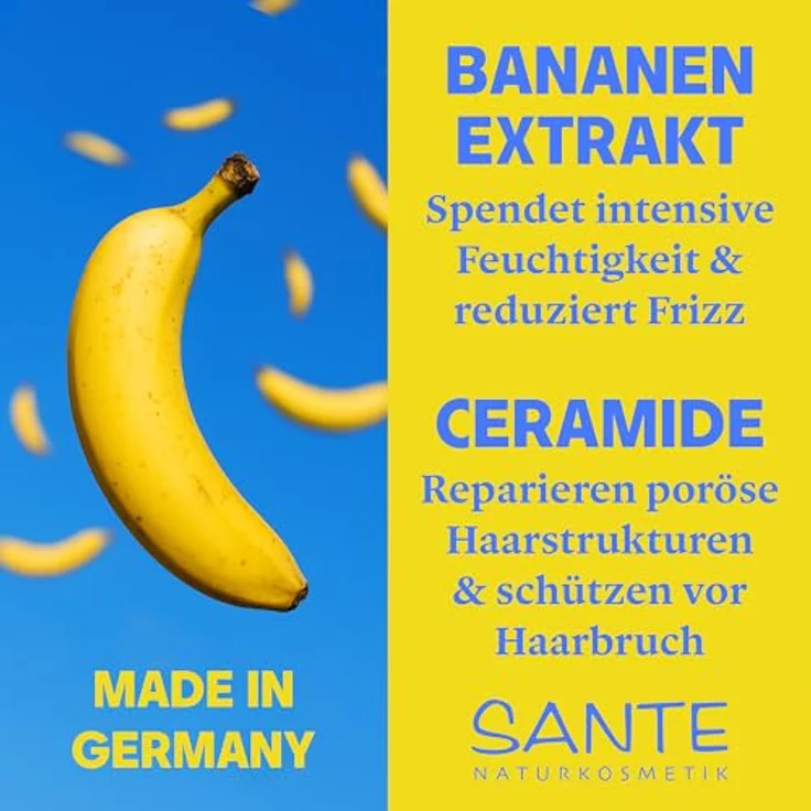SANTE Naturkosmetik Perfect Curls Conditioner Ceramide, 150ml - Haarspülung für lockiges & welliges Haar mit Ceramiden & Banane, silikonfrei, mild & vegan – Bild 4