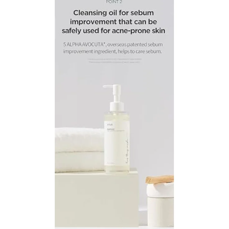 Anua Heartleaf Pore Control Cleansing Oil 200ml – Sanftes Reinigungsöl mit Herzblatt-Extrakt zur porentiefen Make-up-Entfernung und Talgkontrolle – Bild 3