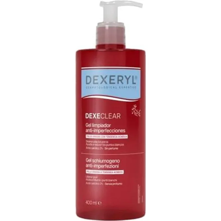 Dexeryl DEXECLEAR Reinigungsgel gegen Hautunreinheiten, 2-in-1 Formel mit 2% Salicylsäure, 400 ml