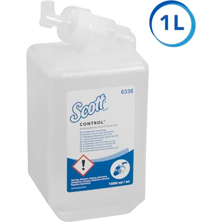 Kleenex Handseife, Flüssigseife neutral antibakteriell, pH-Wert 6, Kanister 1000 ml – Bild 3