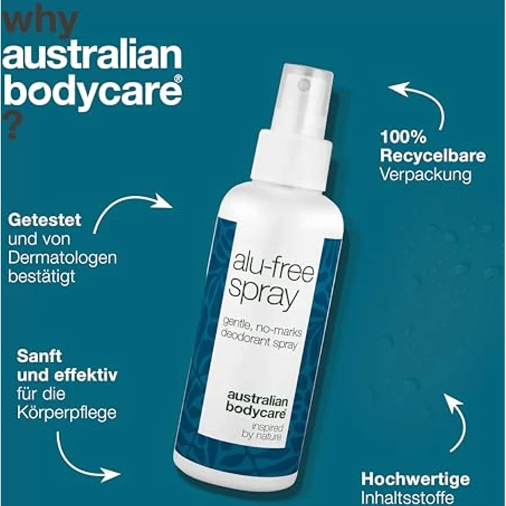 Australian Bodycare Aluminiumfreies Deodorant, lang anhaltender Schutz mit natürlichen Inhaltsstoffen, schnell trocknend, sanft zur Haut, ohne weiße Flecken – Bild 4