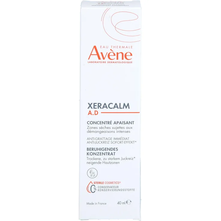 Avène XeraCalm A.D. Beruhigendes Konzentrat für trockene, juckreizneigende Hautzonen, 40 ml, ohne Parfüm