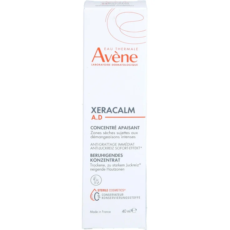 Avène XeraCalm A.D. Beruhigendes Konzentrat für trockene, juckreizneigende Hautzonen, 40 ml, ohne Parfüm