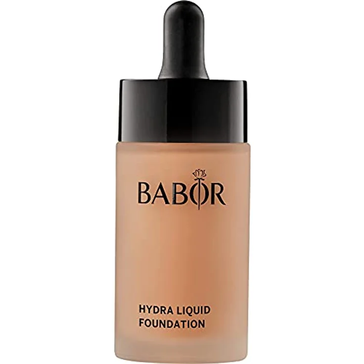 BABOR MAKE UP Hydra Liquid Foundation, flüssige Foundation mit mittlerer Deckkraft, für trockene Haut, enthält feuchtigkeitsspendendes Serum, 30 ml – Bild 1