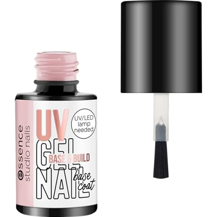 Essence Studio Nails UV GEL NAIL Base & Build Coat, semitransparenter Nagellack für gesunde Nägel, Rosé, 5 ml – Bild 2