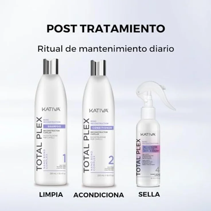 Kativa Total Plex Bond Repair | Shampoo mit NANO BOND COMPLEX, 355 ml – Bild 2