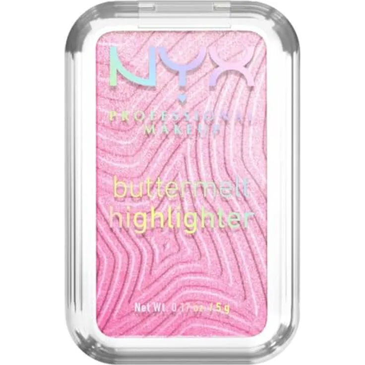 NYX PROFESSIONAL MAKEUP Buttermelt Highlighter, Butterweiche Textur mit Sheabutter, Mangobutter und Mandelbutter, Vegan, Farbe: U Butta Werk, 5 g