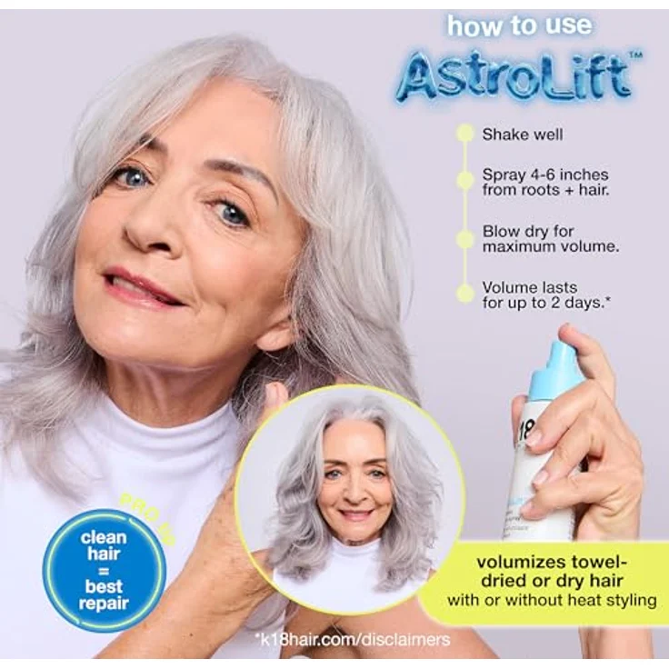 K18 Astrolift, Haarspray mit K18Peptiden für voluminöses Haar, 118 ml – Bild 2