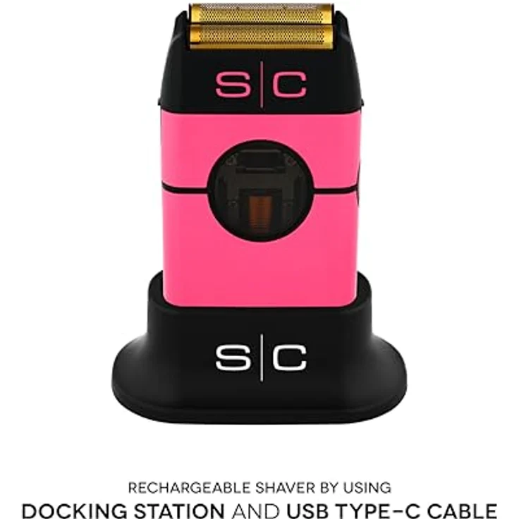 Stylecraft Instinct Metal Shaver Pink, Doppelfolienrasierer mit Vektor-Motor und 11.500 U/min – Bild 6