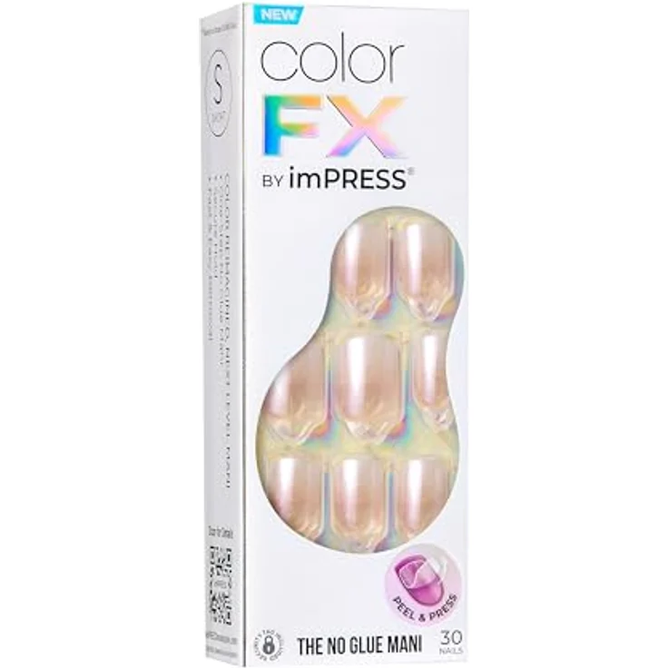 KISS Color FX im Press, selbstklebende künstliche Fingernägel, 30 Stück für Maniküre und Nageldesign – Bild 9