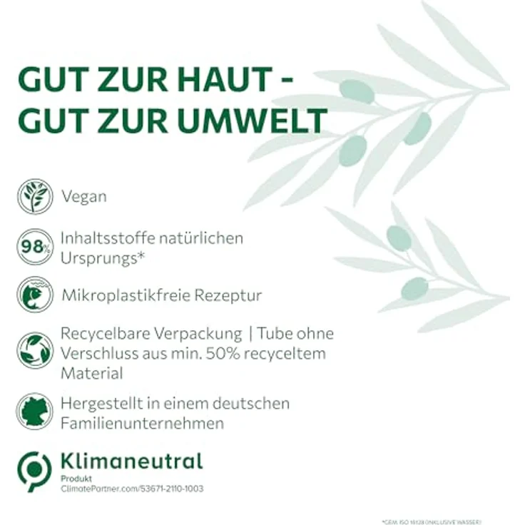 Alkmene Bodylotion für sehr trockene Haut, 200 ml - mit 100% Reduktion von Spannungsgefühlen, vegan, Olivenöl & Vitamin E, dermatologisch getestet – Bild 5
