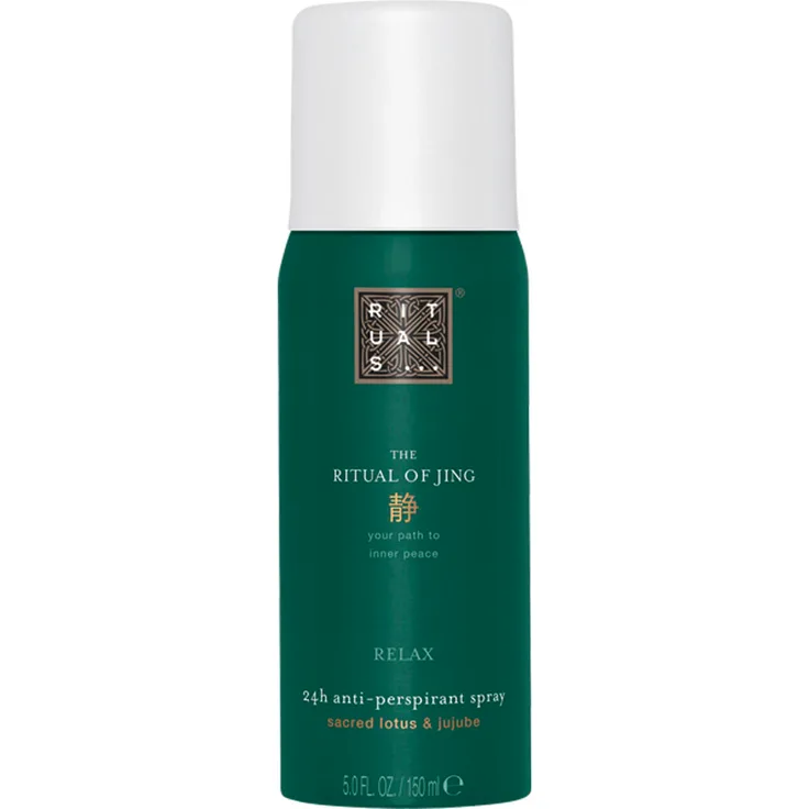 RITUALS THE RITUAL OF JING Anti-perspirant Spray, 150 ml mit beruhigendem Duft von Lotusblüte und Jujube, 24 Stunden Schutz
