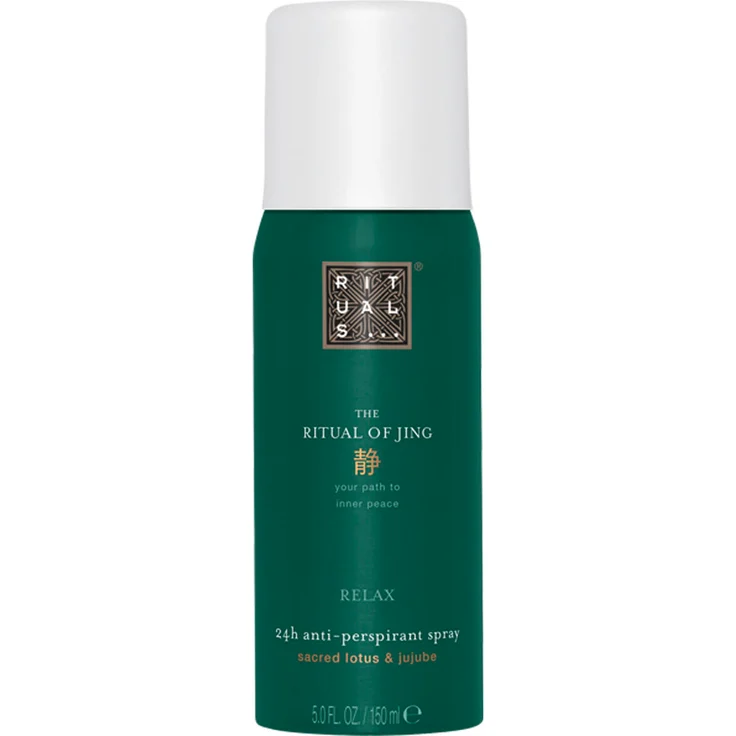 RITUALS THE RITUAL OF JING Anti-perspirant Spray, 150 ml mit beruhigendem Duft von Lotusblüte und Jujube, 24 Stunden Schutz