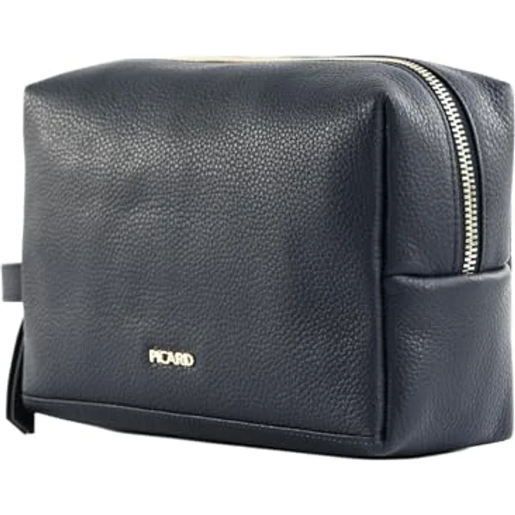 Picard Java 1 Kosmetiktasche, 100% Leder, 19.5 cm x 7.5 cm x 12.5 cm, blau – Bild 2