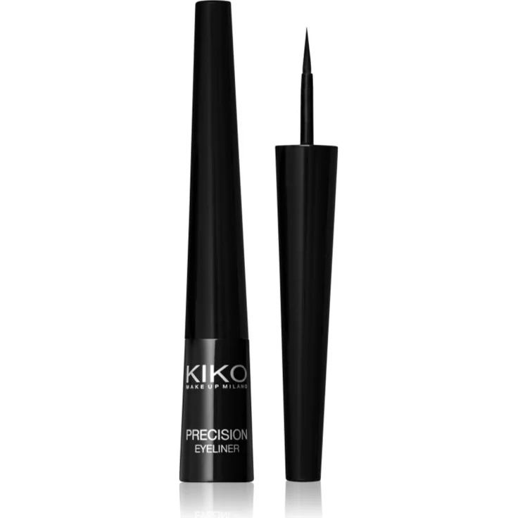 KIKO Milano Precision Eyeliner, High Precision Liquid Eyeliner, 2.5 ml, abriebfest, intensive Farbe, leicht aufzutragen