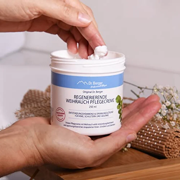 Dr. Berger regenerierende Weihrauch Pflegecreme, entzündungshemmend und spannungslösend, 100% Naturkosmetik, 50ml – Bild 5