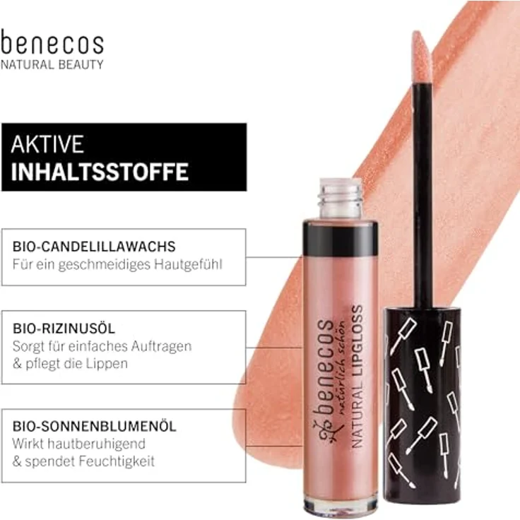 Benecos Natural Lipgloss Rosé – Bild 4