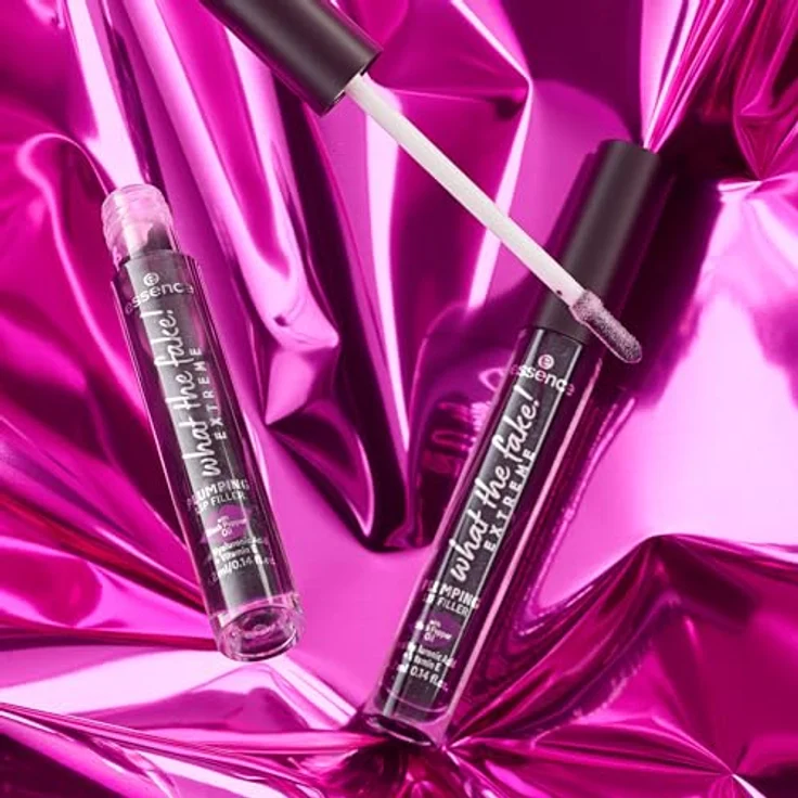 essence what the fake! EXTREME PLUMPING LIP FILLER, Lip Booster, farbanpassend, Schwarz, vegan, ohne Parabene, 3er Pack (3x4.2ml) – Bild 4