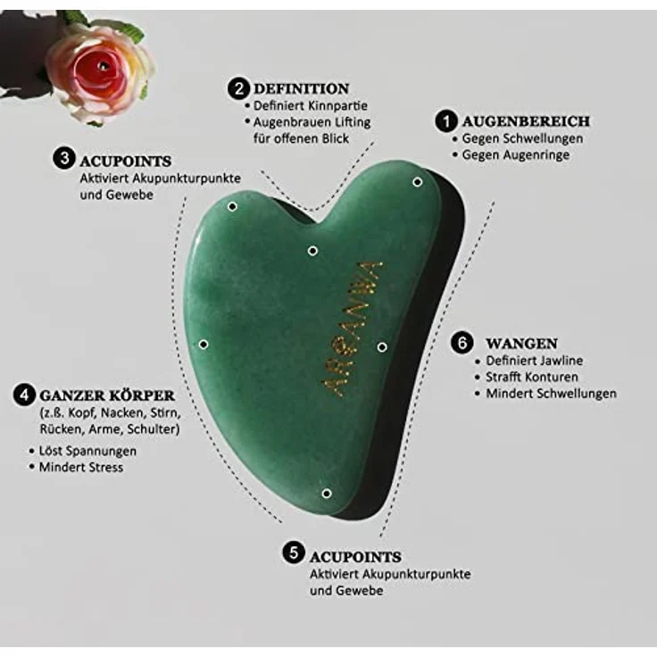 ARI ANWA Skincare Gua Sha Aventurine - Preisvergleich – Bild 2