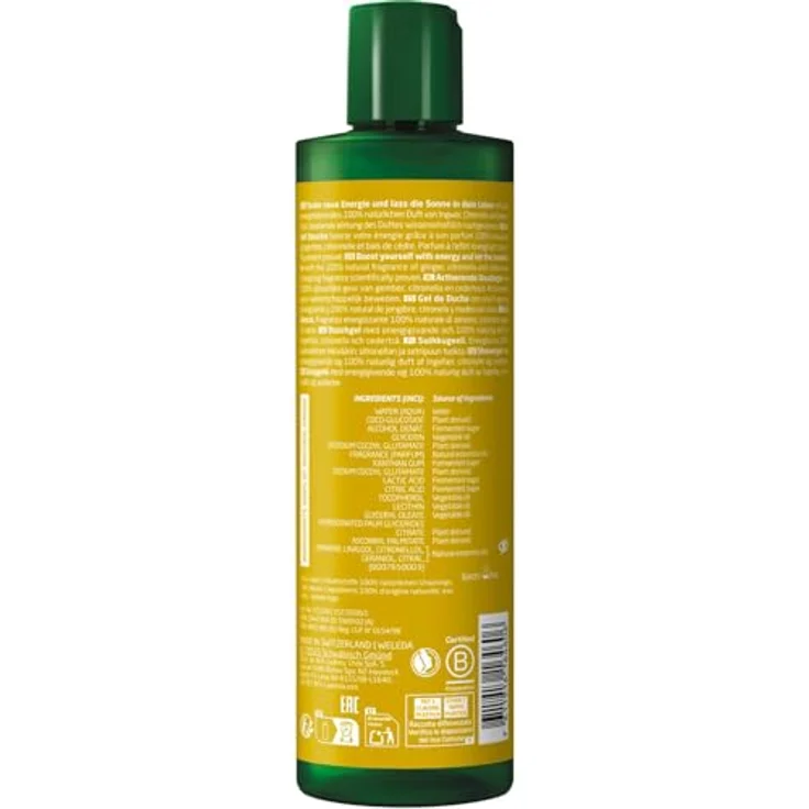 WELEDA Bio Energy XL Duschgel vegan - Naturkosmetik Aroma Dusche mit Ingwer / Zedernholz Duft - Natürliche Hautpflege Duschseife (1x 400ml) – Bild 3