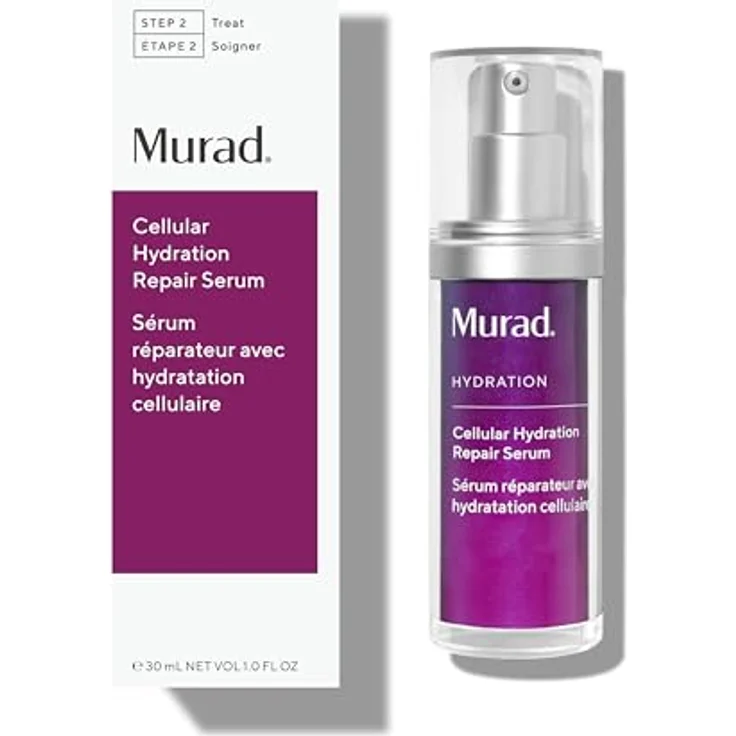 Murad - Hydration Cellular Hydration Repair Serum 30 ml, repariert die Hautbarriere mit Hexapeptide-9 und Heidelbeersamenöl, blau – Bild 1
