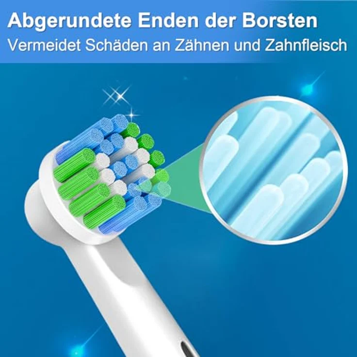Betterchoi 20 Stück Aufsteckbürsten, Präzisionsbürstenköpfe kompatibel mit Oral B, weiß, hervorragende Plaque-Entfernung und volle Kompatibilität mit Oral-B Zahnbürsten. – Bild 4