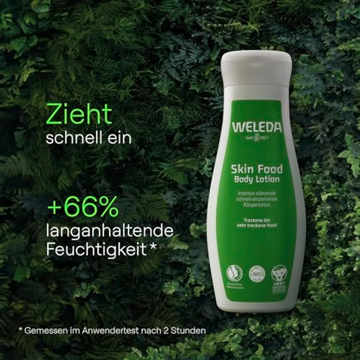Weleda Skin Food Pflegende und feuchtigkeitsspendende Körperlotion 200 ml – Bild 3