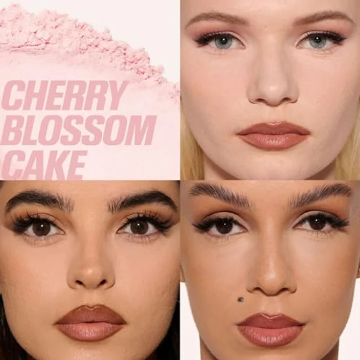 Huda Baby Bake Mini Easy Bake Loose Powder, Fixierpuder in Cherry Blossom für professionelles, langanhaltendes Finish, 6 g – Bild 3